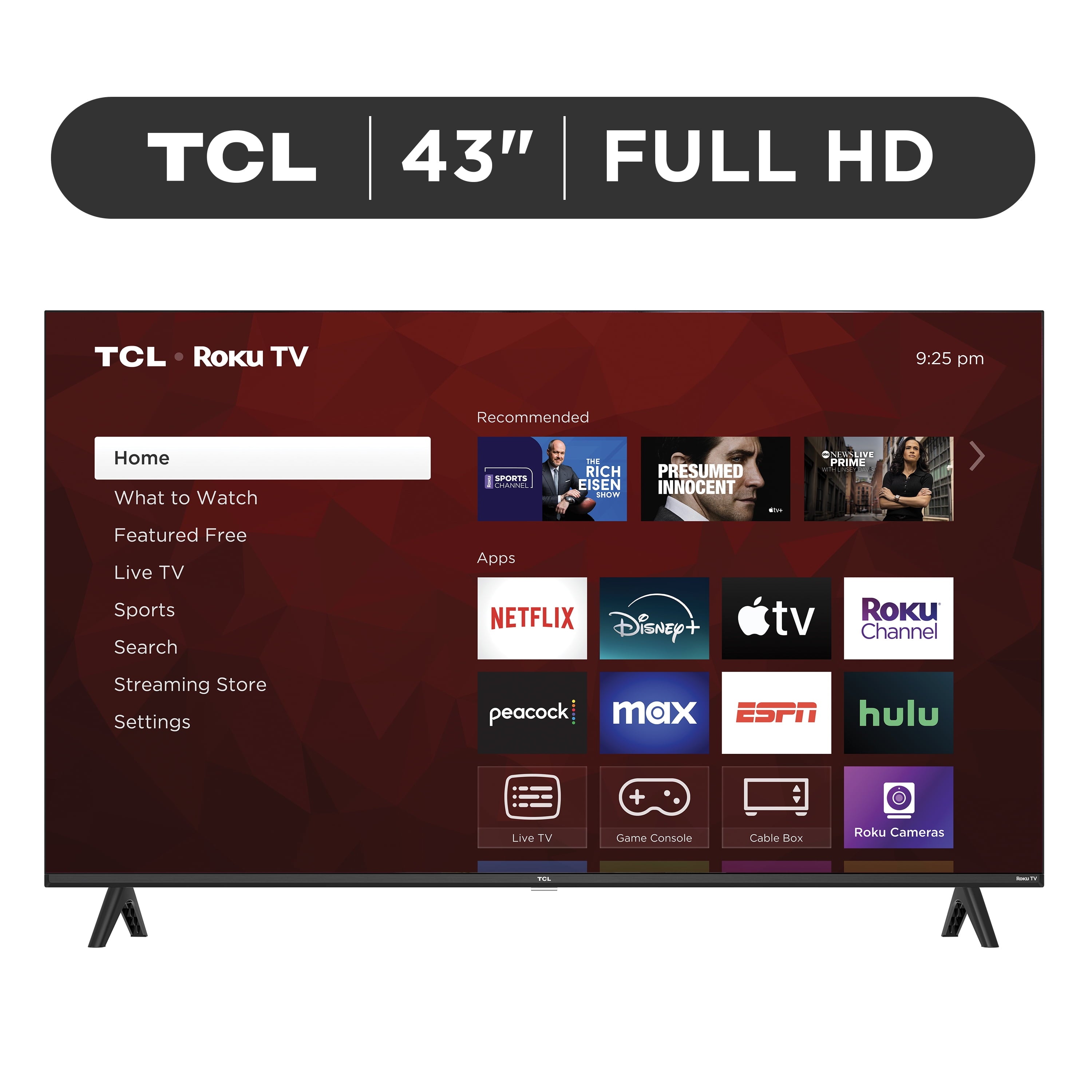 43" Class S3 (43S310R) 1080P FHD LED Smart Roku TV (Limited Edition)